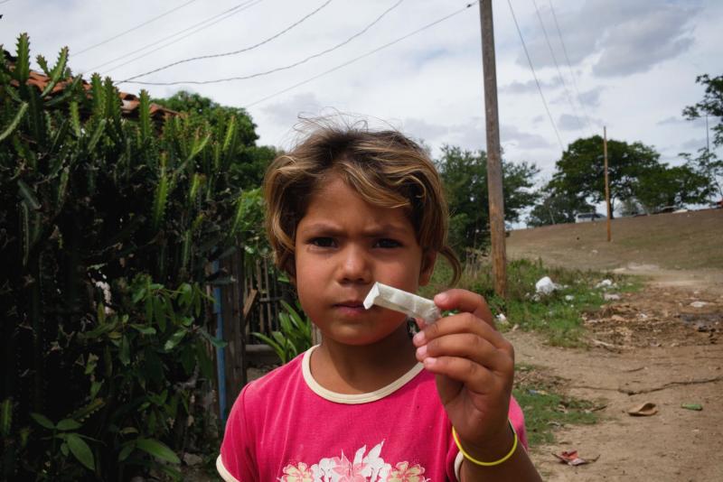 All kids love chewing gum. Like a pack of Piranha, they immediately devoured every piece, leaving a swirling mass of wrappers in their wake. 