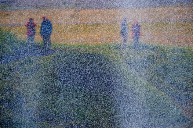 Through a waterfall iceland2011