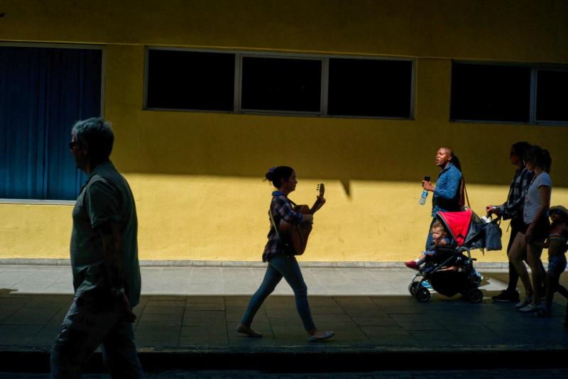 I waited here, shooting from the shadows, for just the right mix of shapes to appear. This was frame 22 out of perhaps 60.