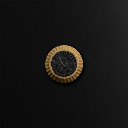 Shutter Topper Cupcake Black Leather Set of 1