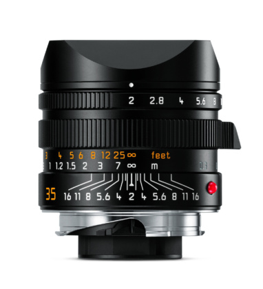 APO Summicron M 2 35 ASPH Ge Li schwarz FRONTAL CMYK