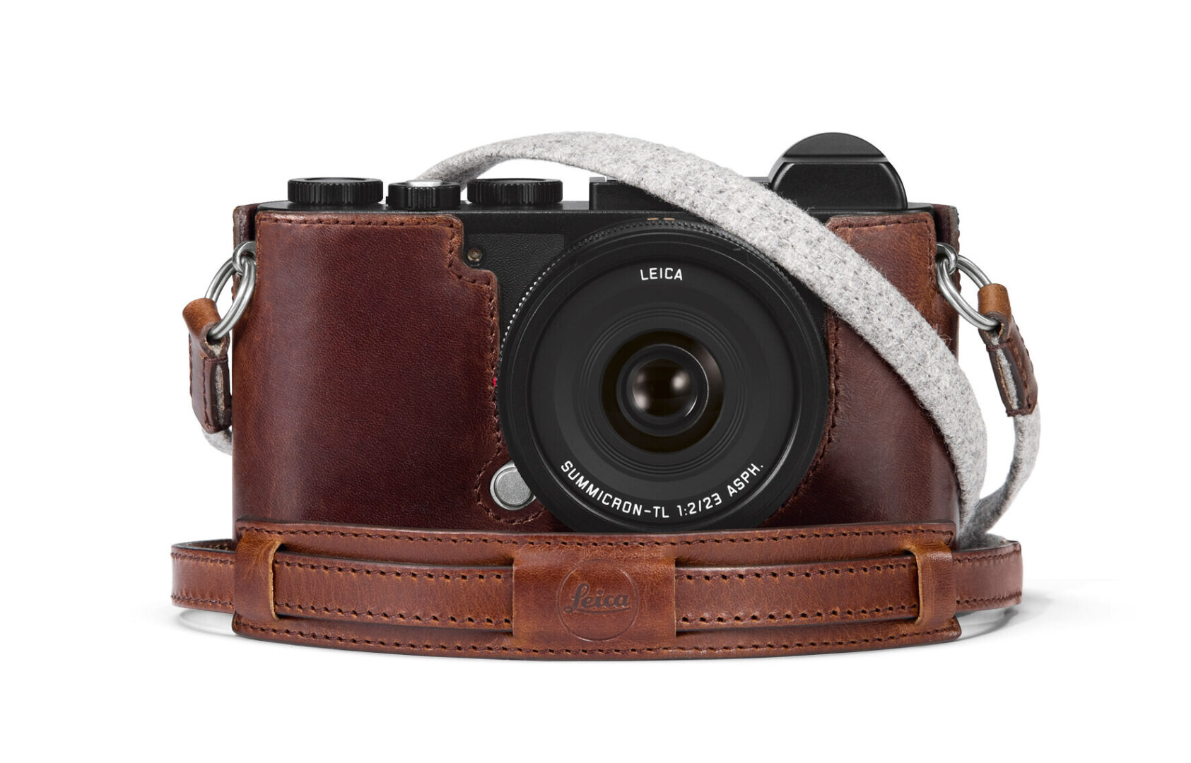 19301 Leica CL 19525 Protektor braun 19522 Tragriemen grau braun Final iso300 RGB